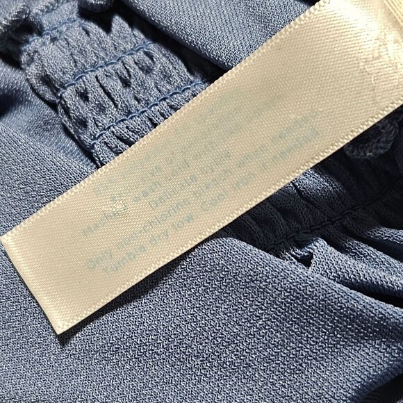 Blue Knit Swim Cover Up Womens Plus Size 22 24 Open Back Crochet Trim Summer - Picture 4 of 6